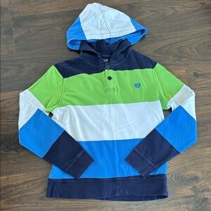 Chaps hooded heavier weight long sleeve henley